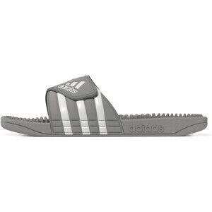 adidas Unisex Adissage Slides Sandal, Grey/White/Grey, 16 US Men